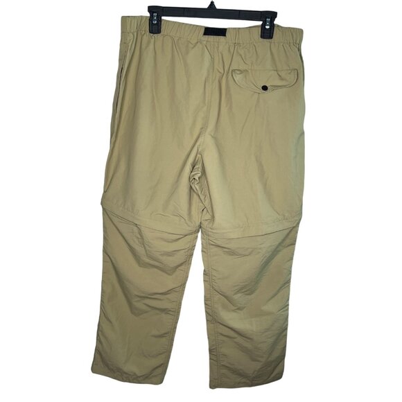 TravelSmith Women's XLP Khaki Nylon Elastic Waist Convertible Pants Adjustable - Picture 2 of 14